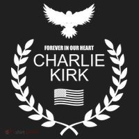 Charlie Kirk “Forever In Our Heart" Memorial Patriotic Eagle Wreath Women's Sweatshirt thumb 2