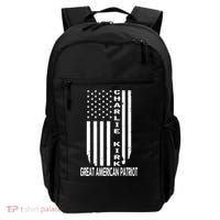 Charlie Kirk Freedom Great American Patriot Flag Backpack thumb 0