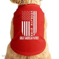 Charlie Kirk Freedom Great American Patriot Flag Doggie Tank thumb 0