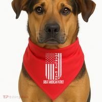 Charlie Kirk Freedom Great American Patriot Flag USA-Made Doggie Bandana thumb 1