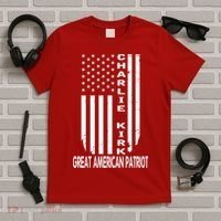 Charlie Kirk Freedom Great American Patriot Flag T-Shirt thumb 5