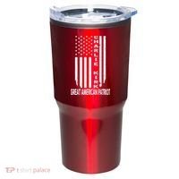 Charlie Kirk Freedom Great American Patriot Flag Tumbler thumb 0