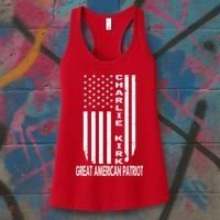 Charlie Kirk Freedom Great American Patriot Flag Women's Tank Top thumb 3