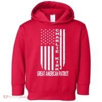 Charlie Kirk Freedom Great American Patriot Flag Toddler Hoodie thumb 0