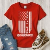 Charlie Kirk Freedom Great American Patriot Flag Women's T-Shirt thumb 3