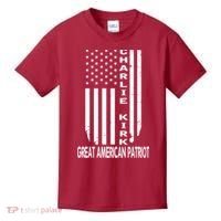 Charlie Kirk Freedom Great American Patriot Flag Kids T-Shirt thumb 0