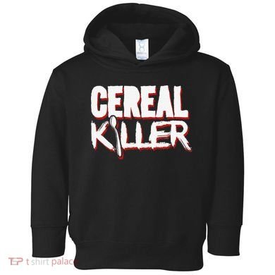 Cereal Killer Funny Halloween Costume Toddler Hoodie