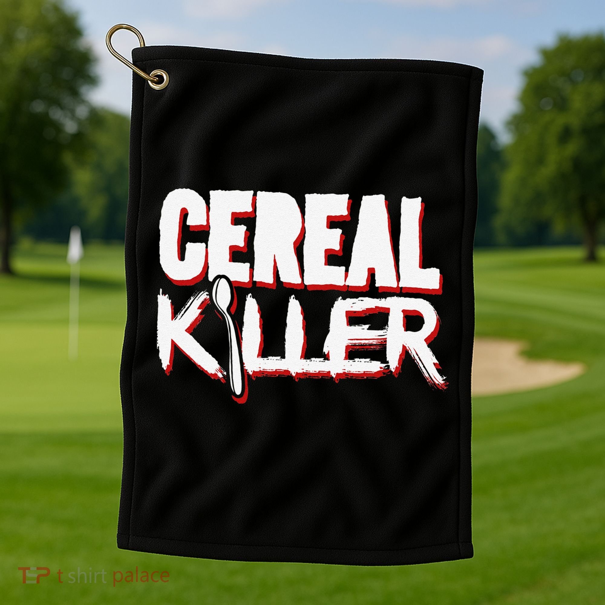 Cereal Killer Funny Halloween Costume Golf Towel