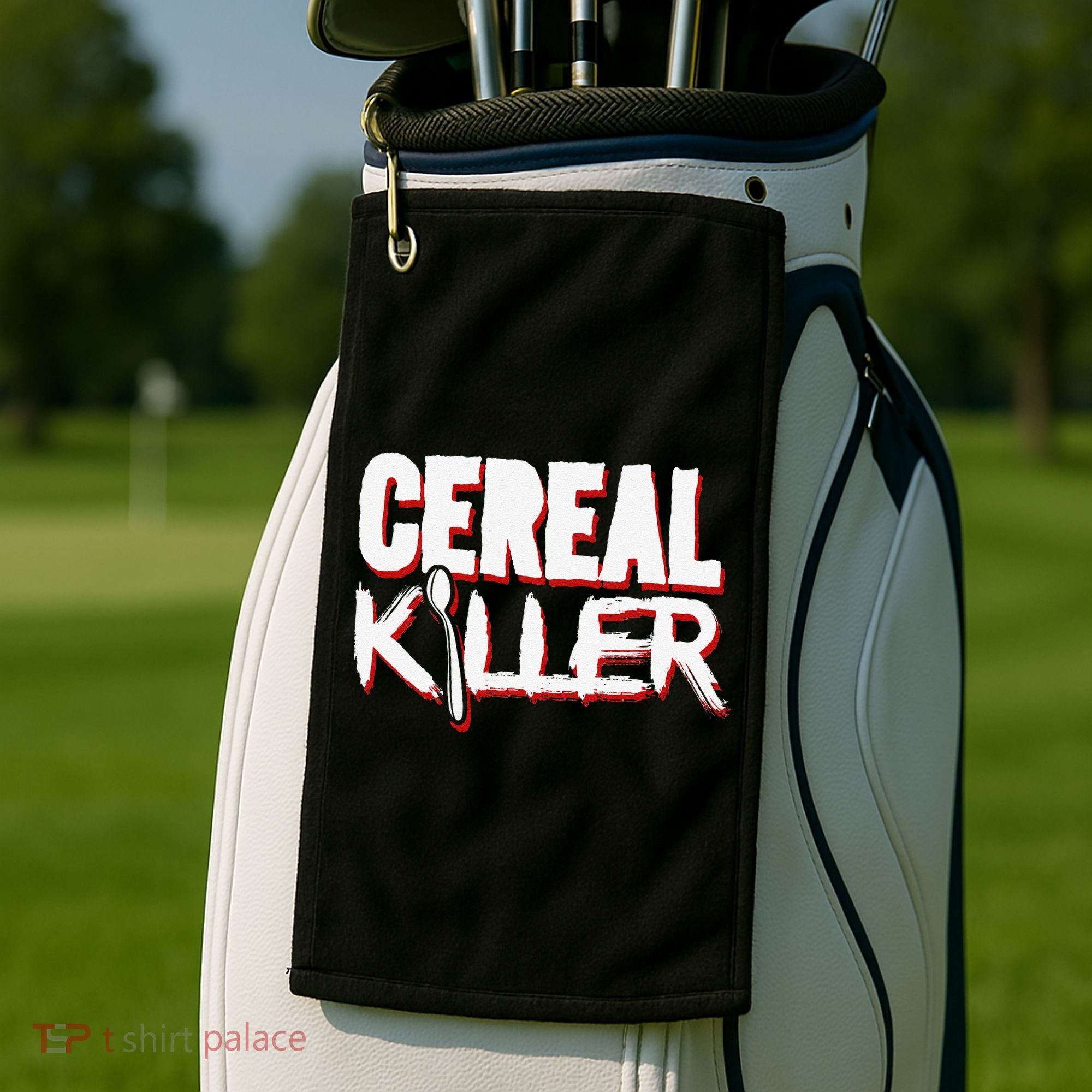 Cereal Killer Funny Halloween Costume Golf Towel