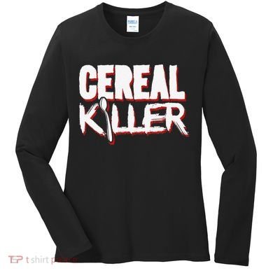 Cereal Killer Funny Halloween Costume Women's Long Sleeve Shirt