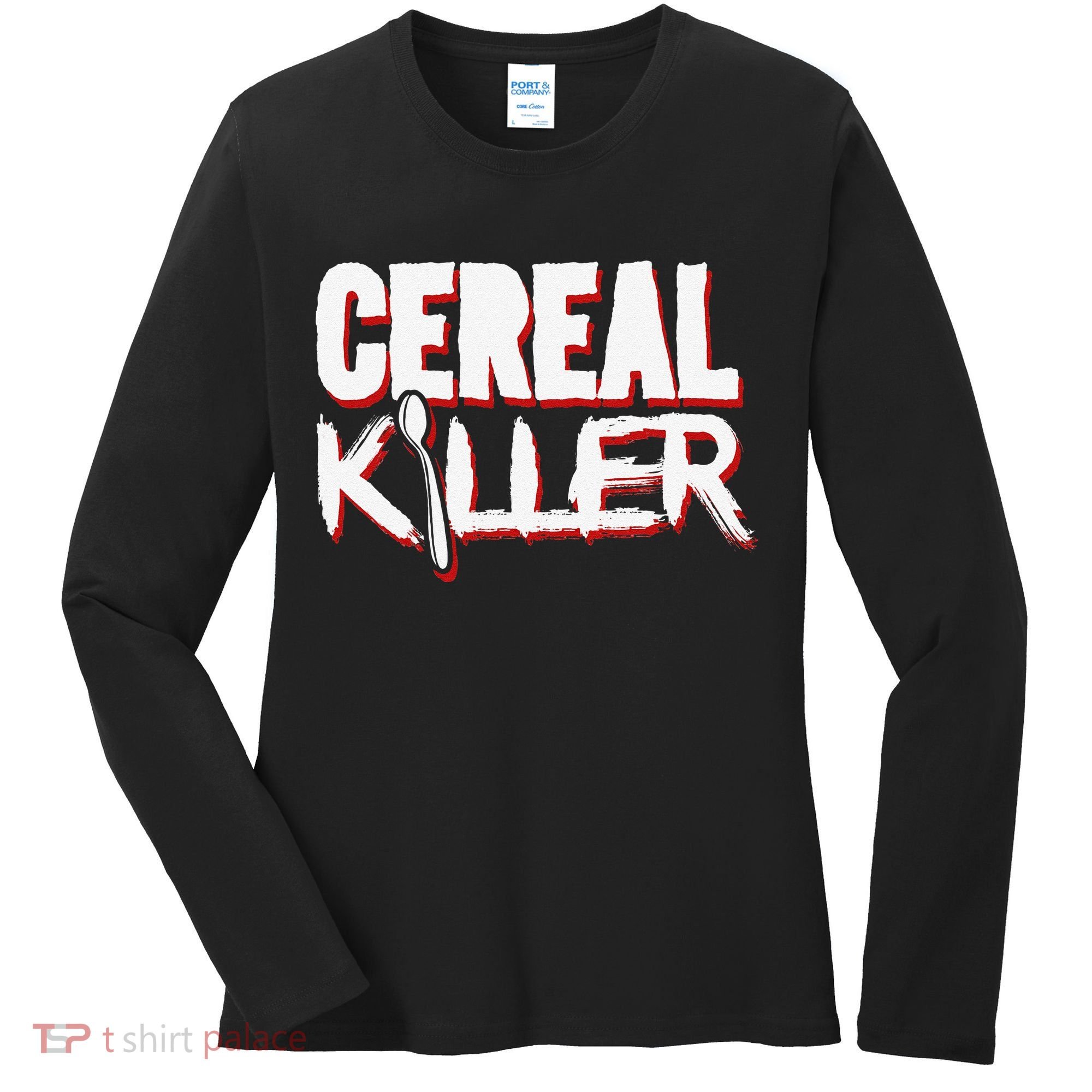 Cereal Killer Funny Halloween Costume Women's Long Sleeve Shirt