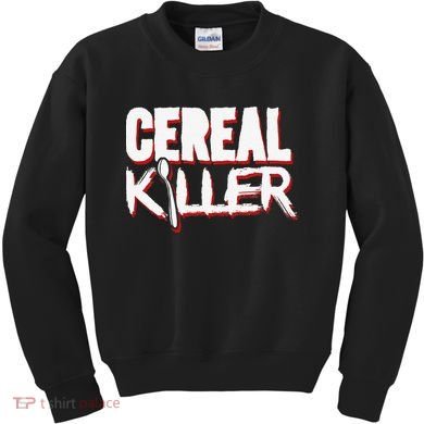 Cereal Killer Funny Halloween Costume Kids Sweatshirt