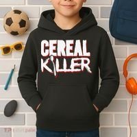 Cereal Killer Funny Halloween Costume Kids Hoodie thumb 2