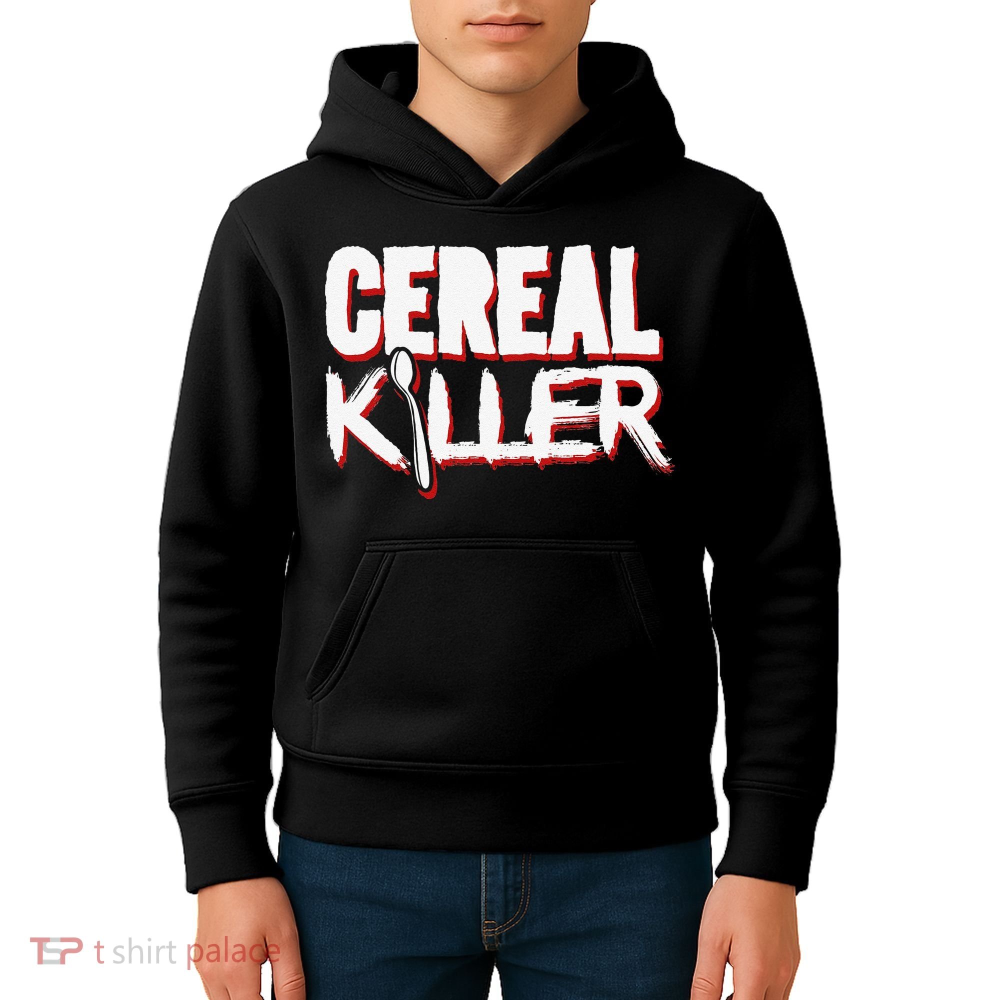 Cereal Killer Funny Halloween Costume Kids Hoodie