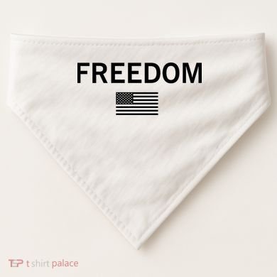 Charlie Kirk Freedom USA-Made Doggie Bandana