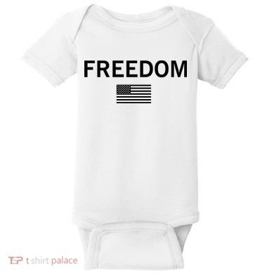 Charlie Kirk Freedom Baby Bodysuit