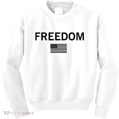 Charlie Kirk Freedom Kids Sweatshirt