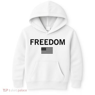 Charlie Kirk Freedom Kids Hoodie