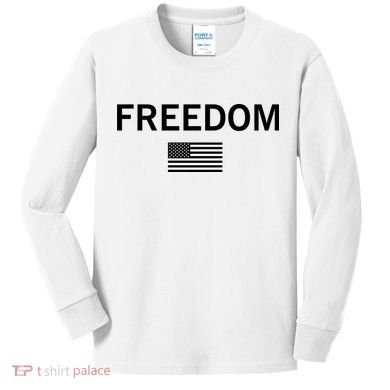 Charlie Kirk Freedom Kids Long Sleeve Shirt
