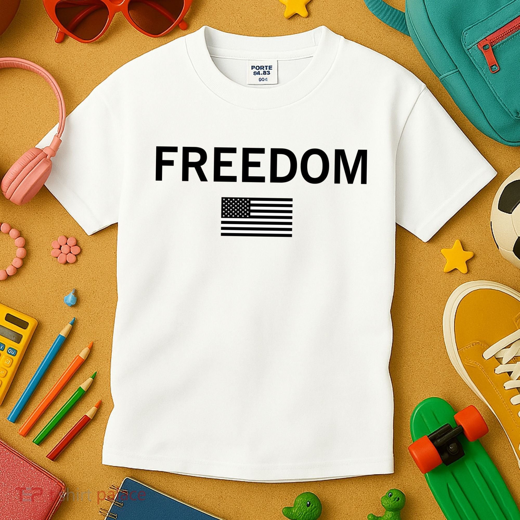 Charlie Kirk Freedom Kids T-Shirt