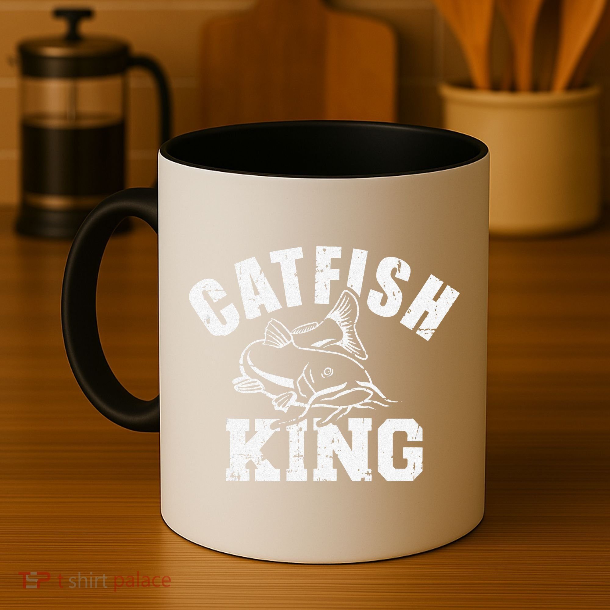 Catfish King Fishing Coffee Mug
