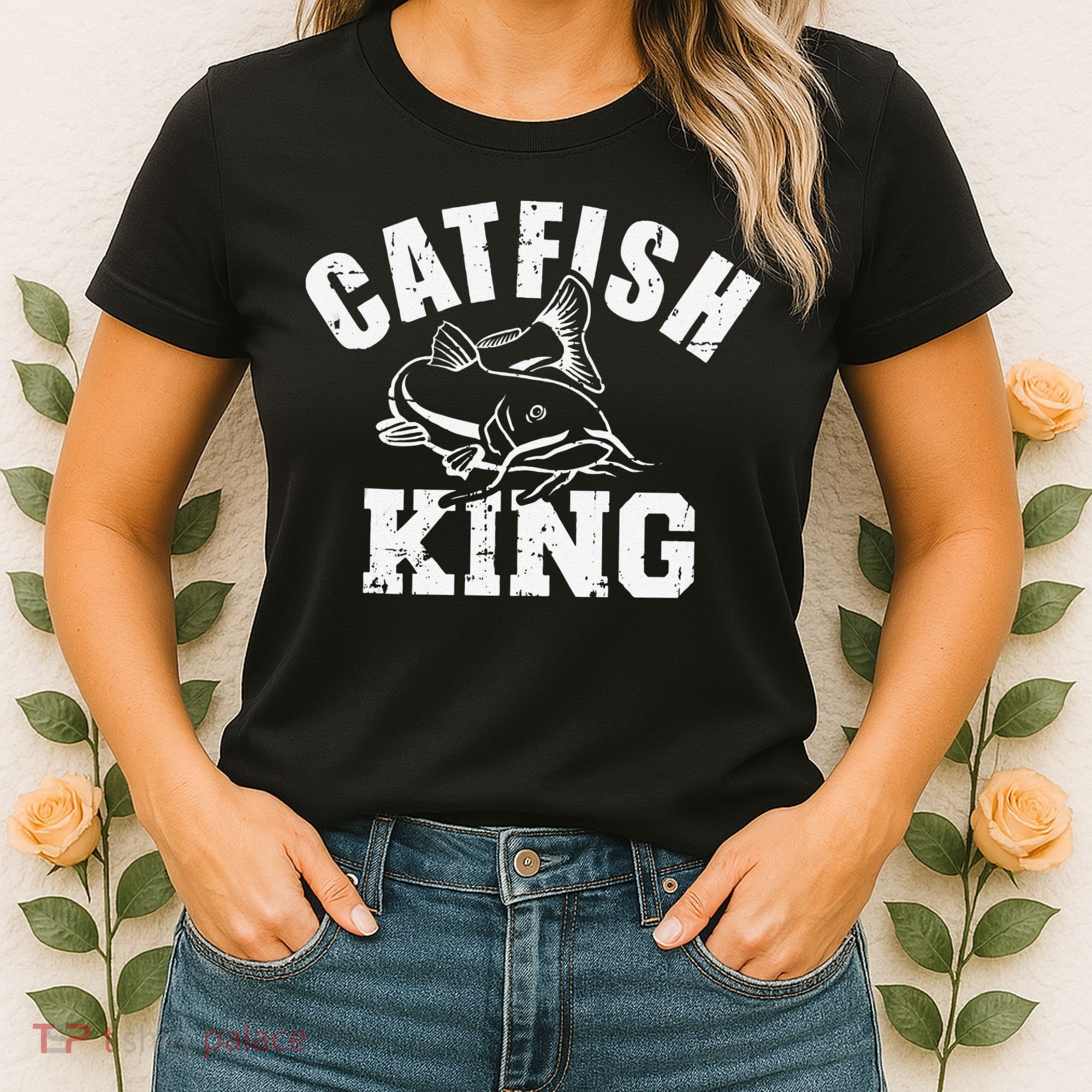 Catfish King Fishing Women's T-Shirt