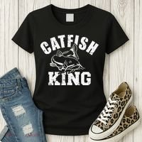 Catfish King Fishing Women's T-Shirt thumb 3