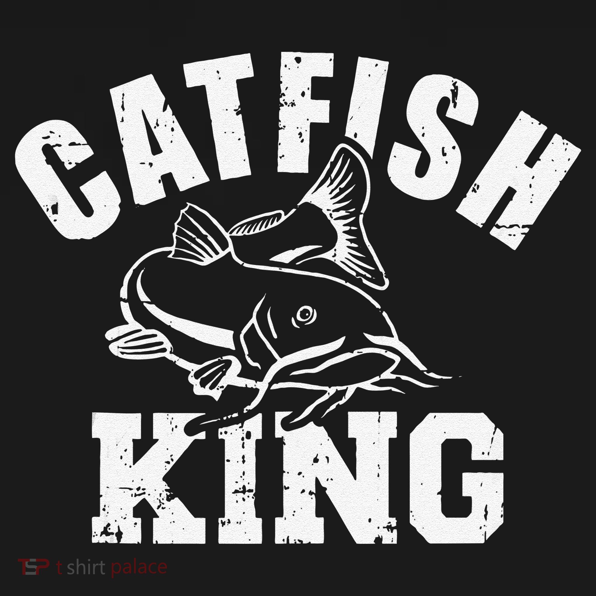 Catfish King Fishing Kids Hoodie