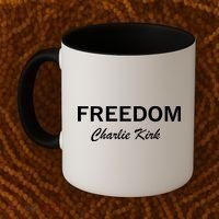 Charlie Kirk Freedom Memorial Support Coffee Mug thumb 2