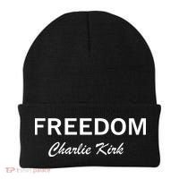 Charlie Kirk Freedom Memorial Support Beanie thumb 0