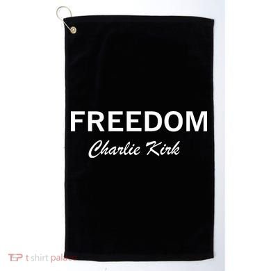 Charlie Kirk Freedom Memorial Support Golf Towel