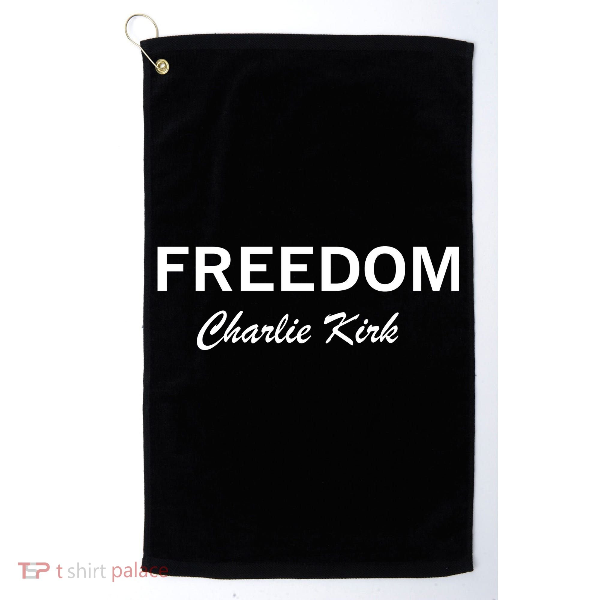 Charlie Kirk Freedom Memorial Support Golf Towel