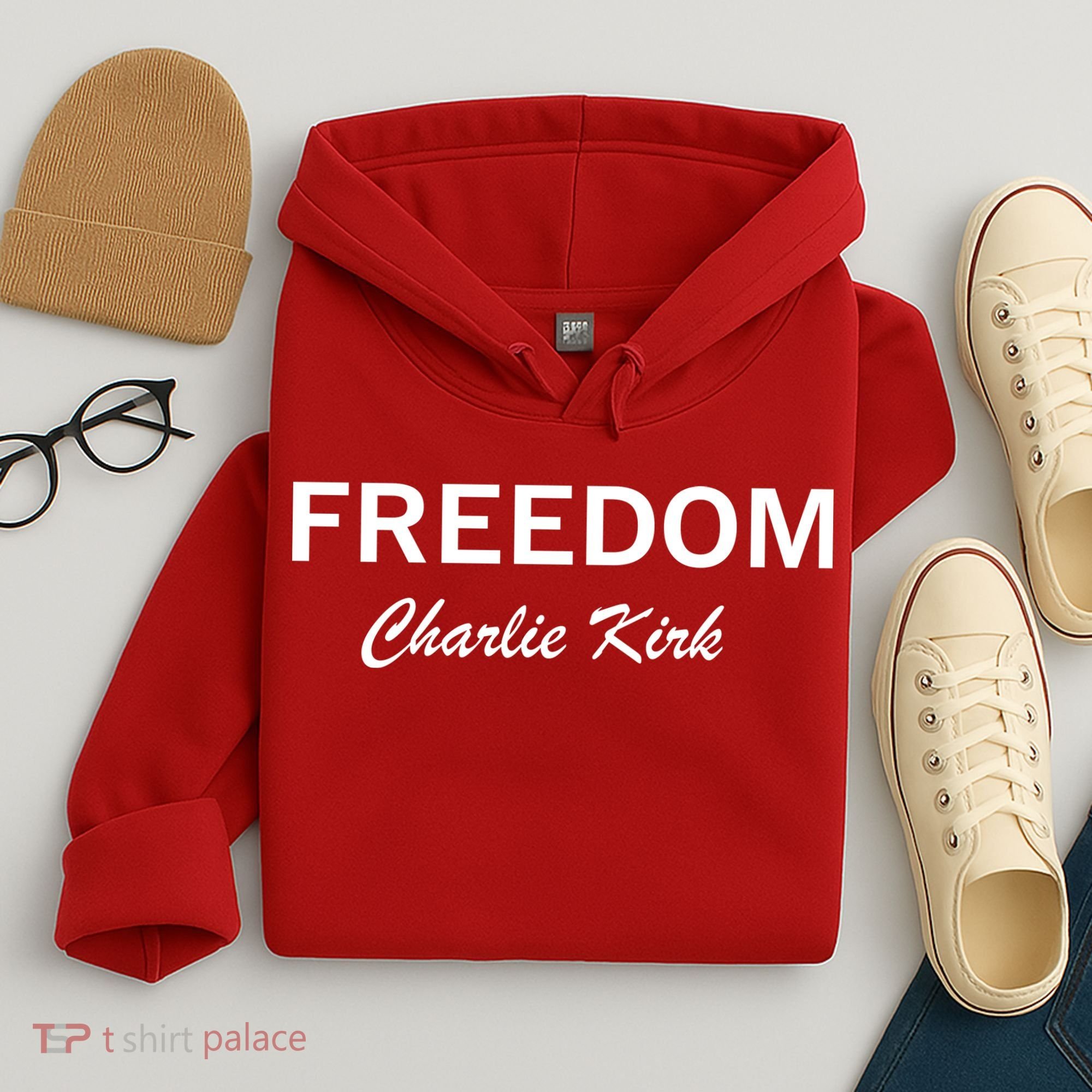 Charlie Kirk Freedom Memorial Support Hoodie
