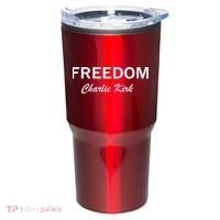 Charlie Kirk Freedom Memorial Support Tumbler thumb 0