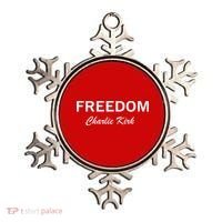 Charlie Kirk Freedom Memorial Support Ornament thumb 0