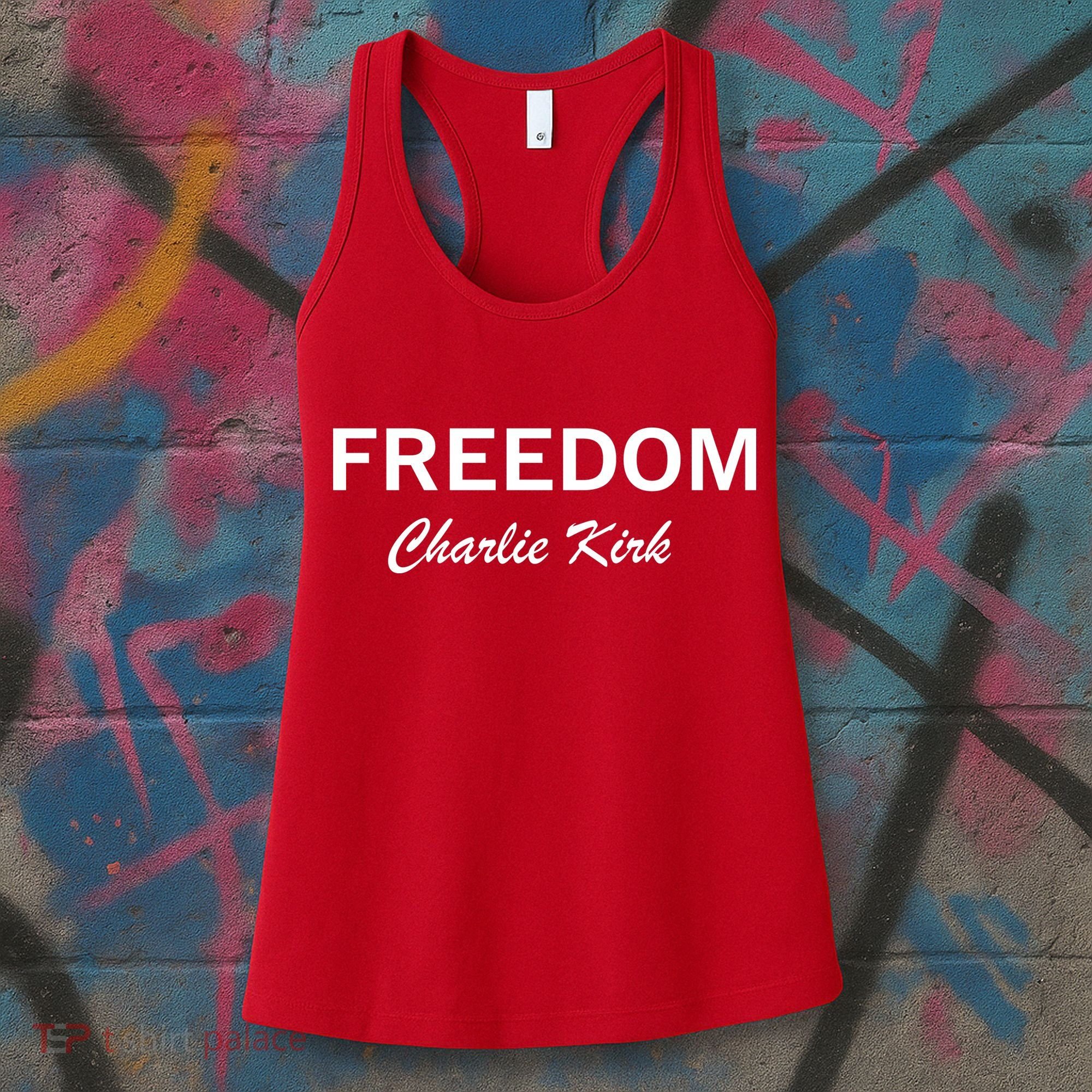 Charlie Kirk Freedom Memorial Support Women's Tank Top