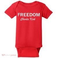 Charlie Kirk Freedom Memorial Support Baby Bodysuit thumb 0