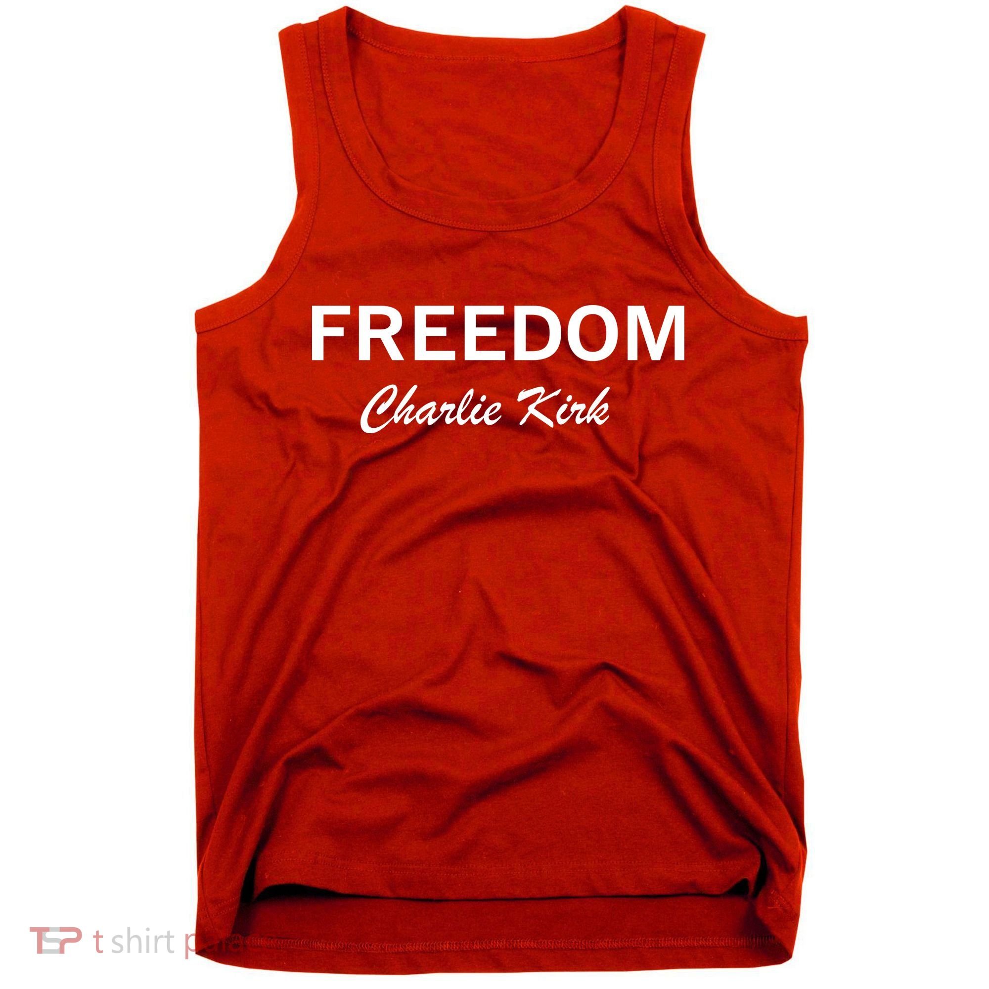 Charlie Kirk Freedom Memorial Support Tank Top