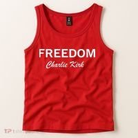 Charlie Kirk Freedom Memorial Support Tank Top thumb 2