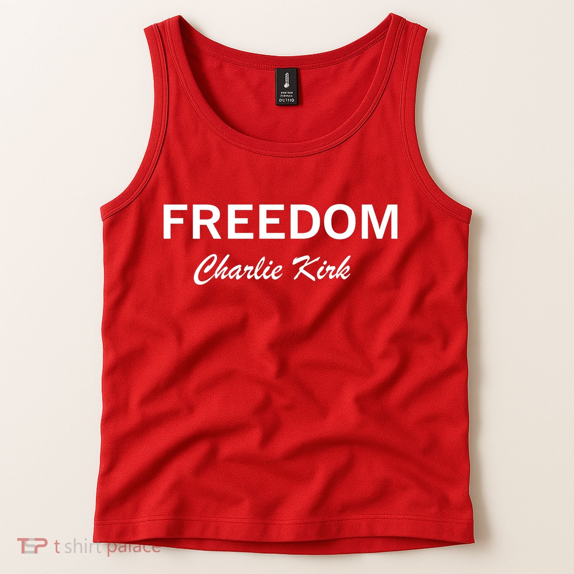 Charlie Kirk Freedom Memorial Support Tank Top