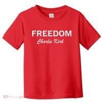 Charlie Kirk Freedom Memorial Support Toddler T-Shirt thumb 0