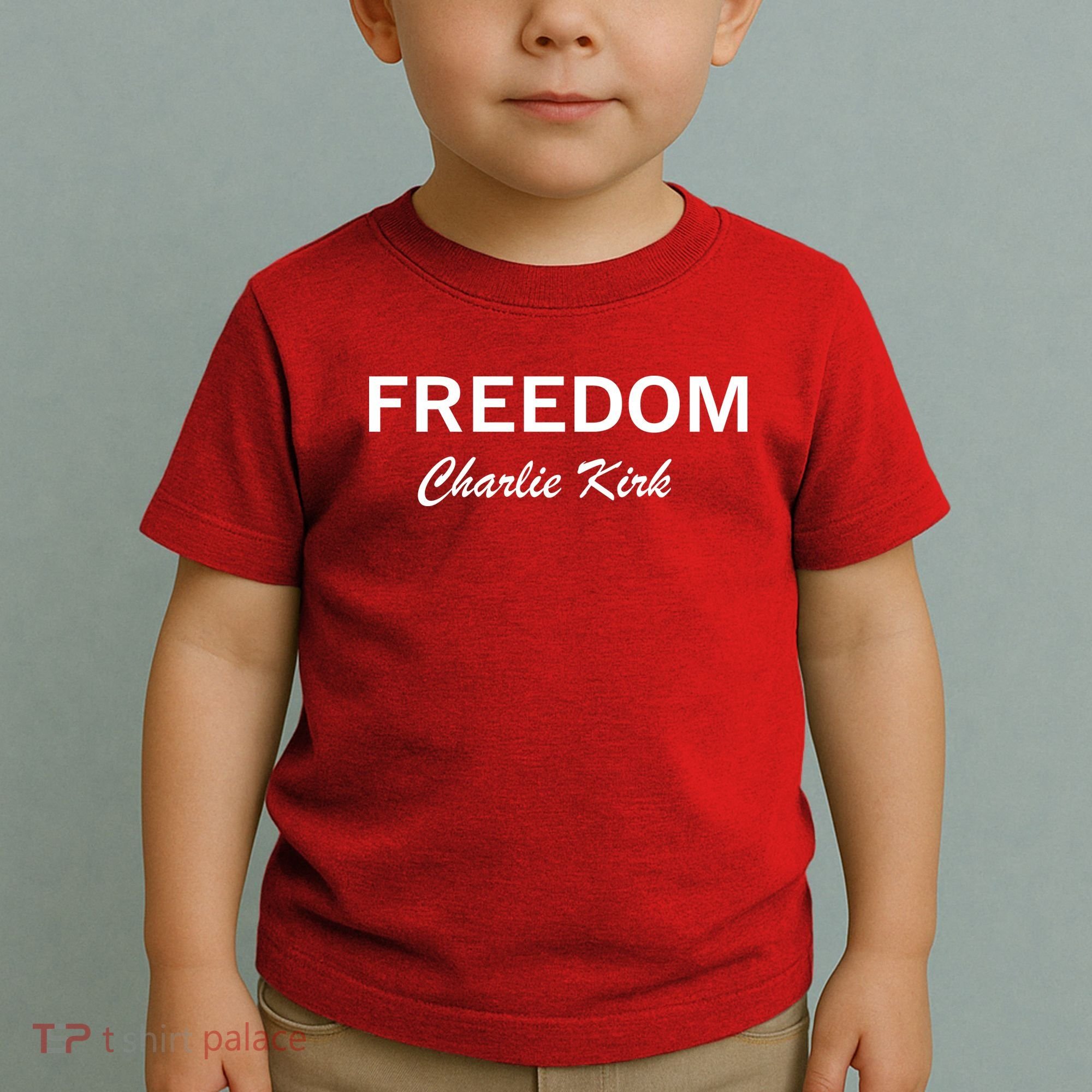 Charlie Kirk Freedom Memorial Support Toddler T-Shirt