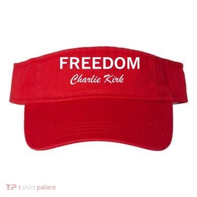 Charlie Kirk Freedom Memorial Support Visor