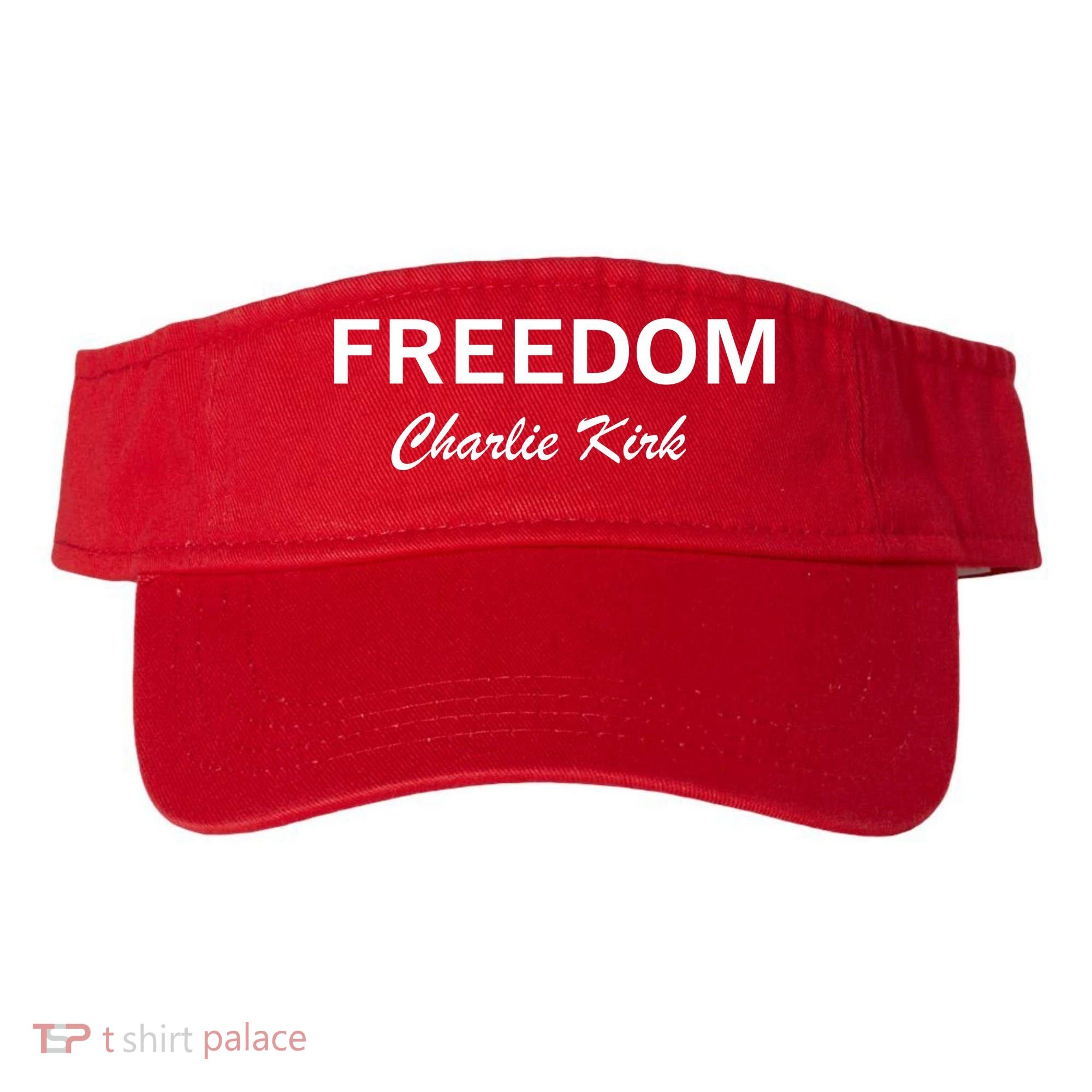 Charlie Kirk Freedom Memorial Support Visor