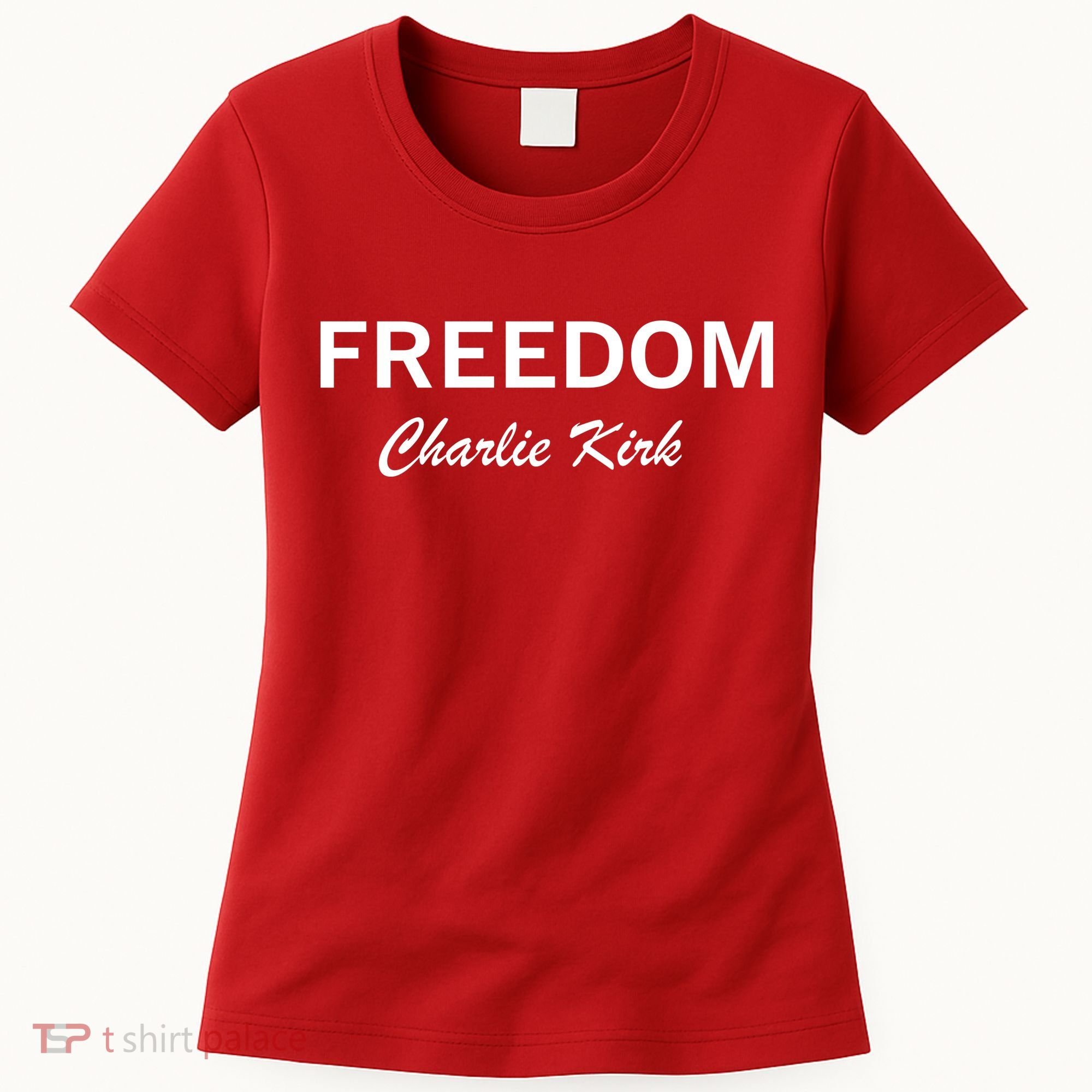 Charlie Kirk Freedom Memorial Support Women's T-Shirt