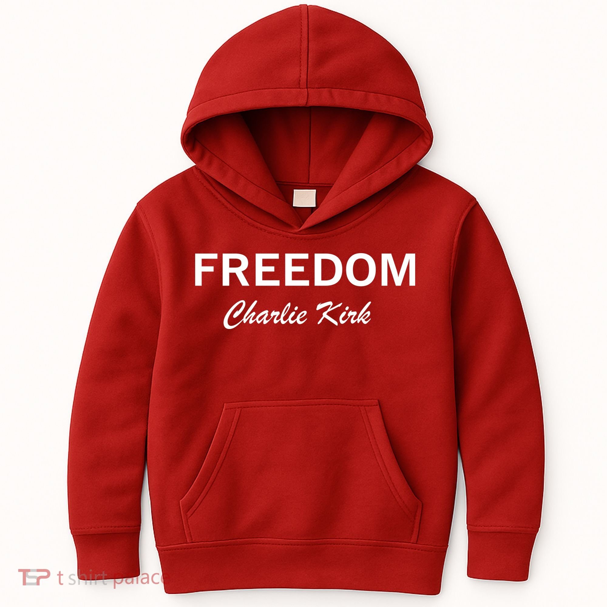 Charlie Kirk Freedom Memorial Support Kids Hoodie