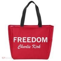Charlie Kirk Freedom Memorial Support Tote Bag thumb 0