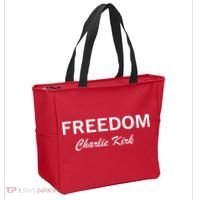 Charlie Kirk Freedom Memorial Support Tote Bag thumb 2