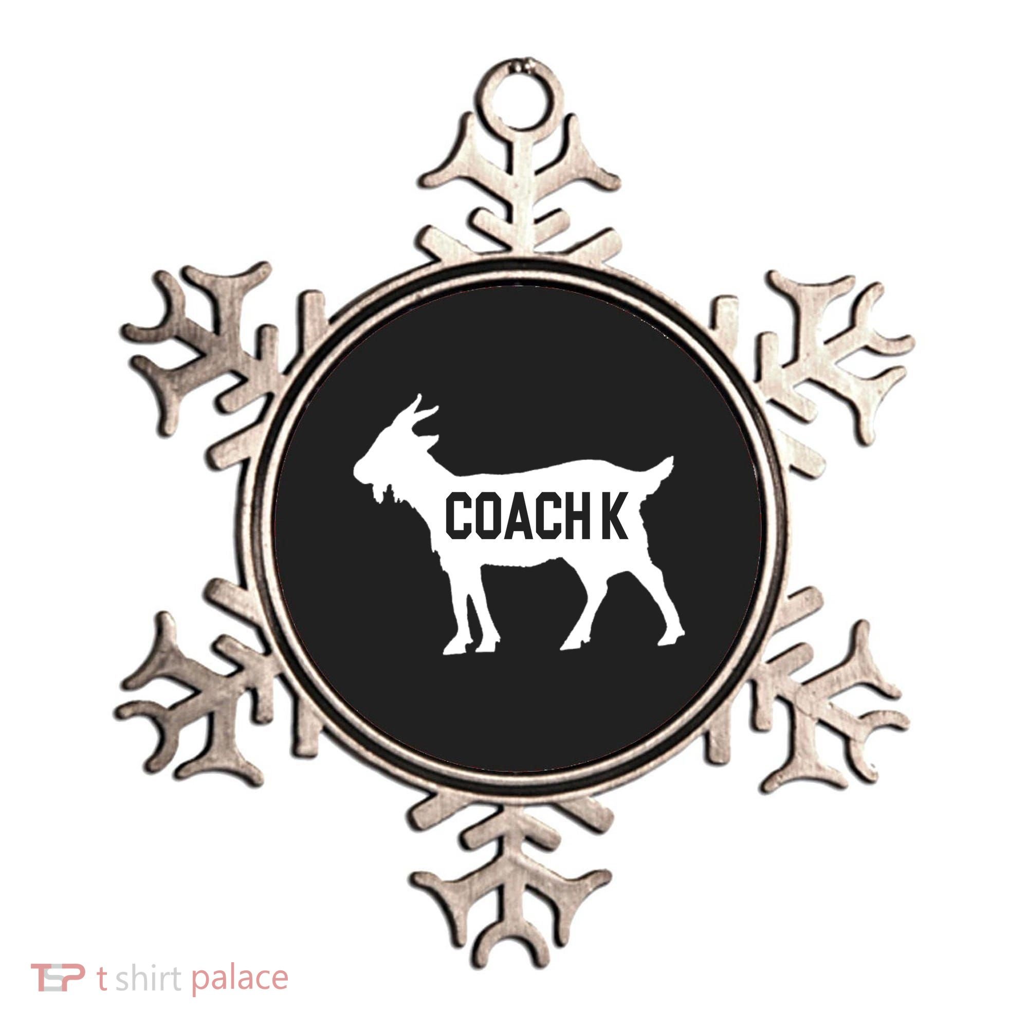 Coach K Goat Ornament