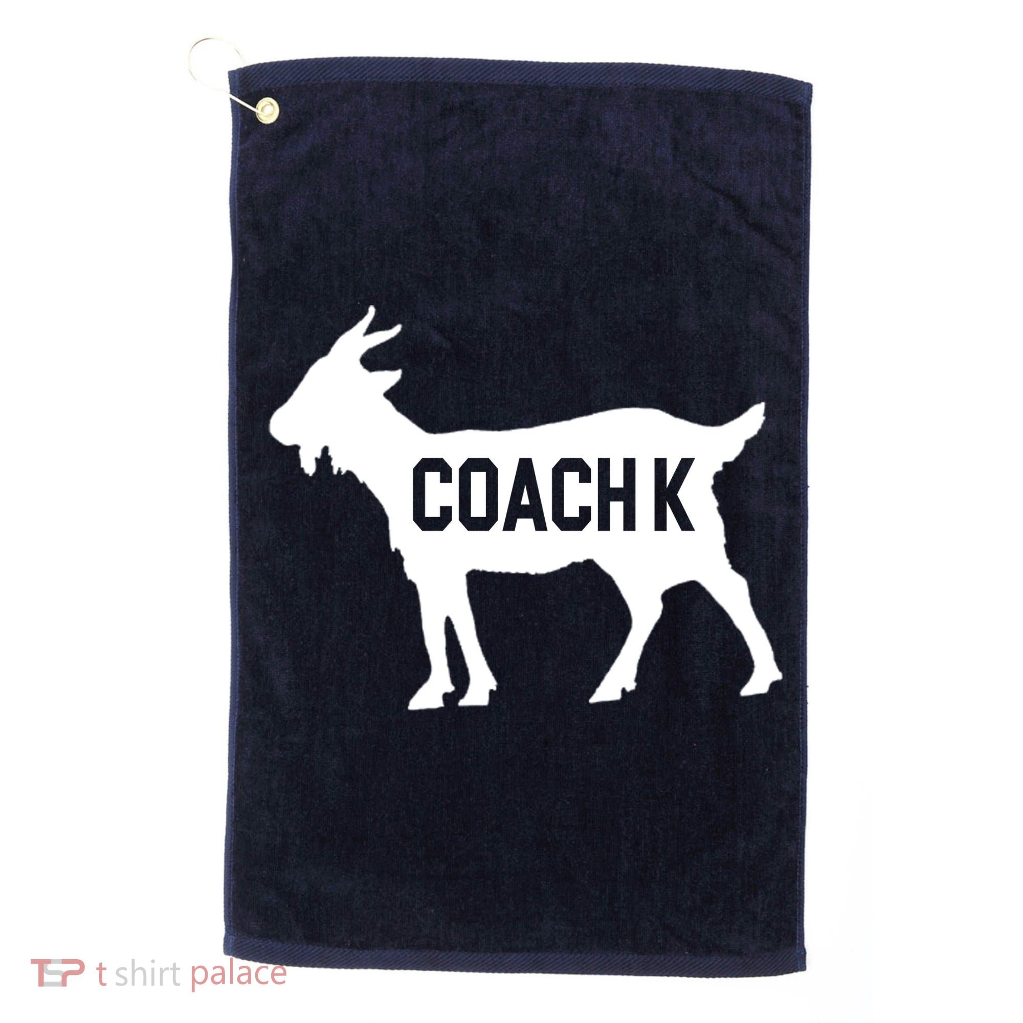 Coach K Goat Golf Towel